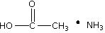 英文名称:acetic acid 别名:醋酸铵,醋酸氨 结构式 分子式:c 2h 7no