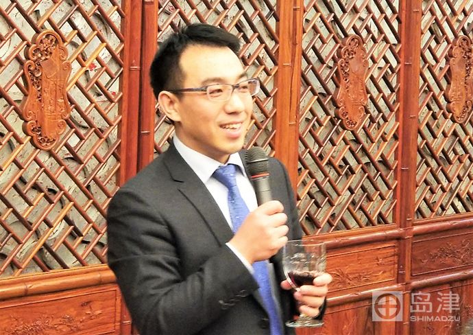 分析仪器事业部姚建国经理为答谢宴致辞